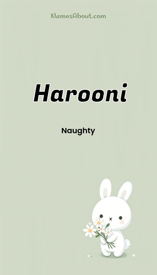 Meaning of Harooni