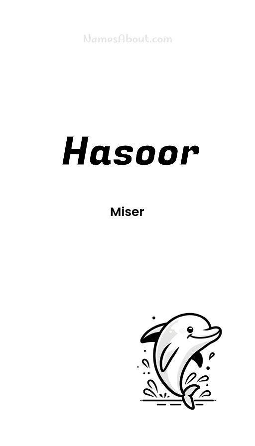 Meaning of Hasoor