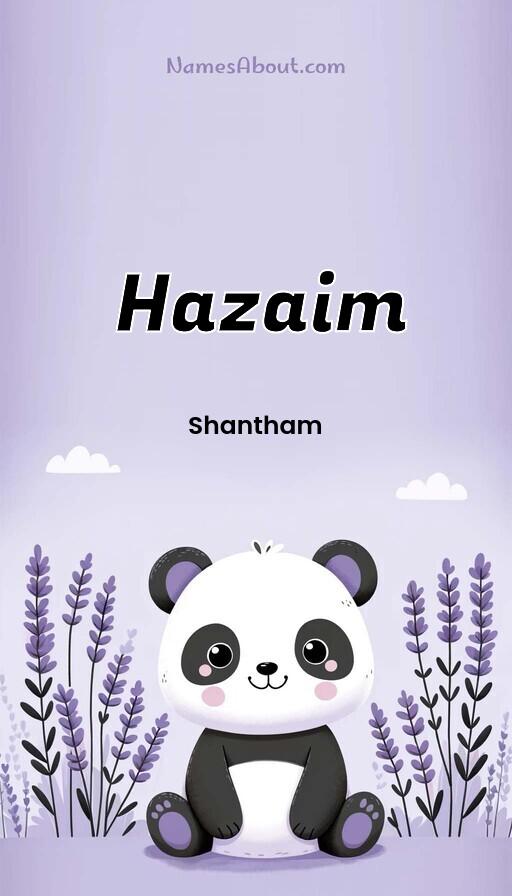 Hazaim name and meaning