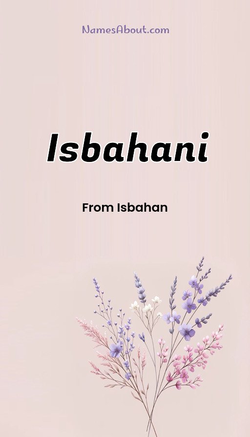 Meaning of Isbahani