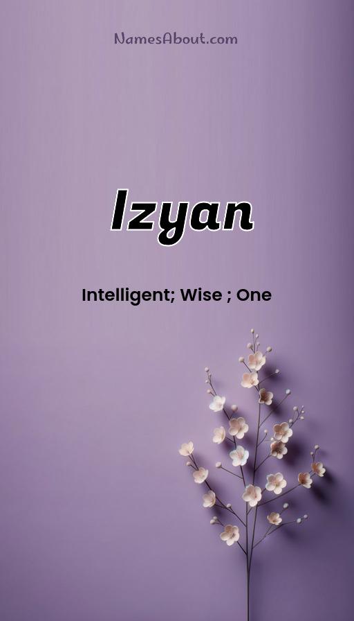 Izyan name and meaning