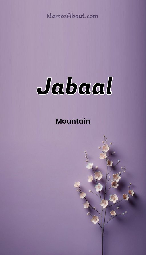 Meaning of Jabaal