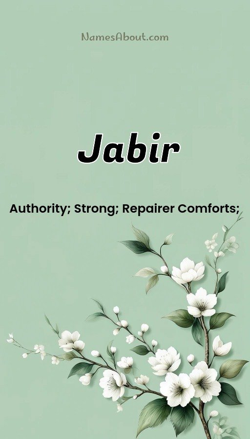 Meaning of Jabir