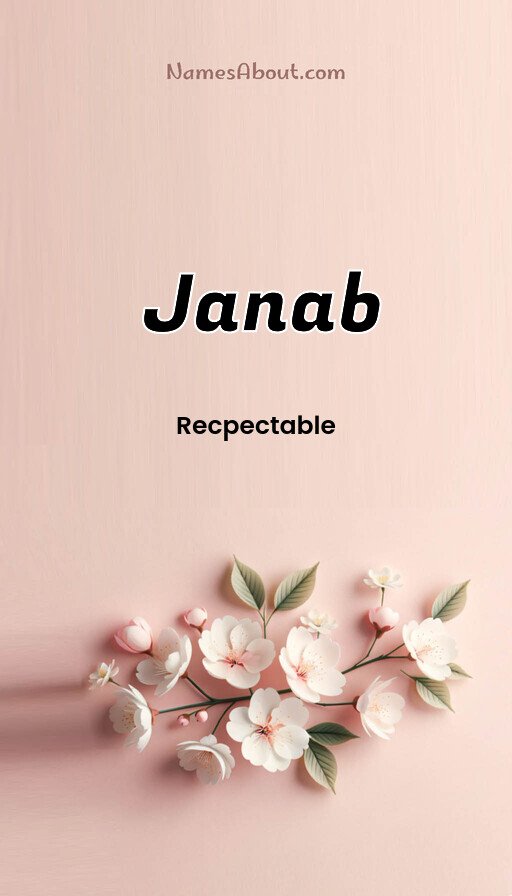 Meaning of Janab