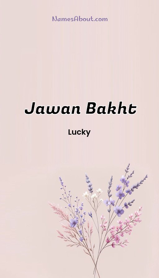 Meaning of Jawan bakht