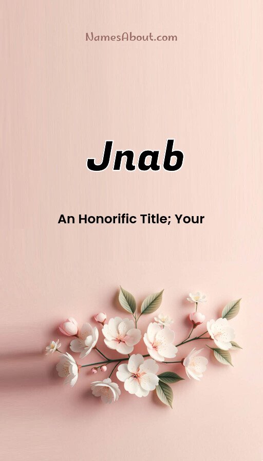 Meaning of Jnab