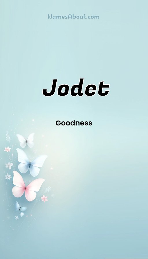 Meaning of Jodet