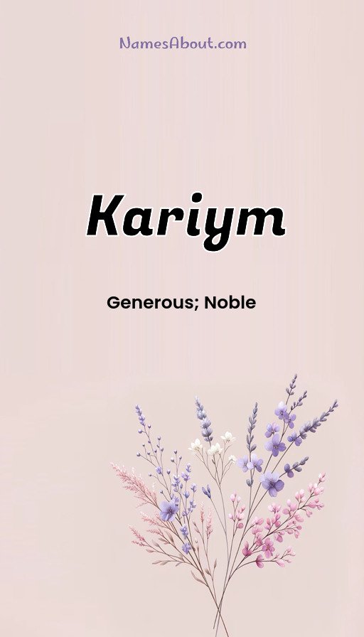 Meaning of Kariym