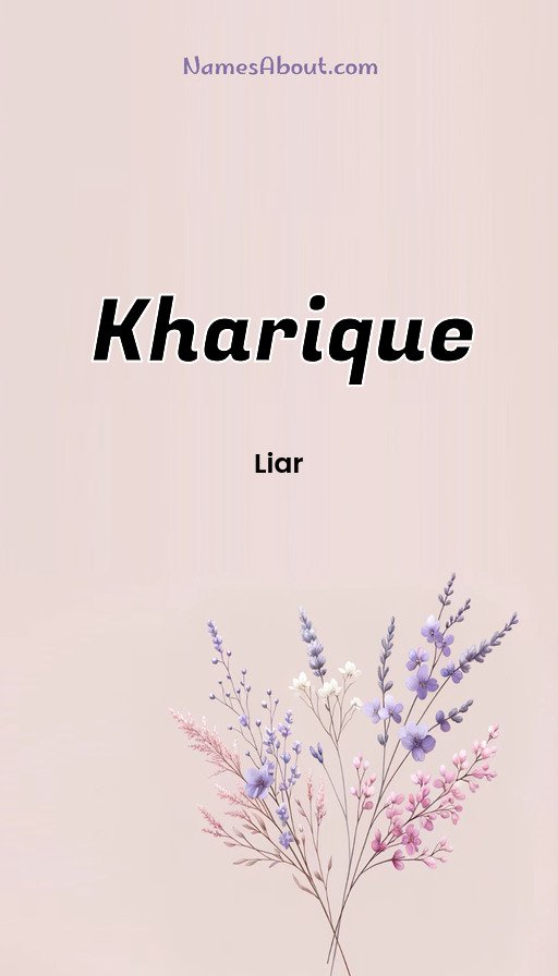 Meaning of Kharique