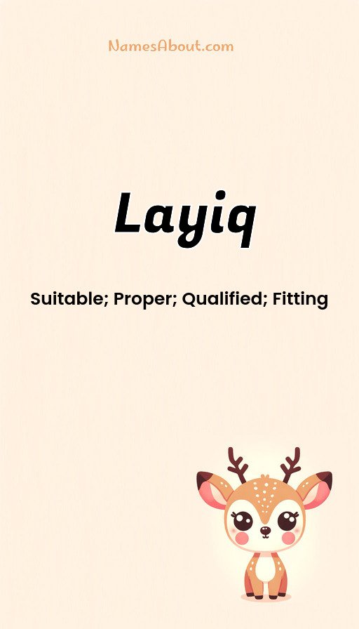 Meaning of Layiq