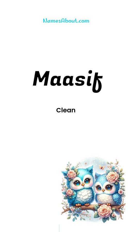 Meaning of Maasif