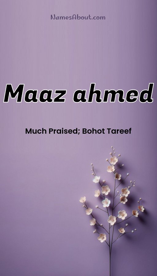 Meaning of Maaz ahmed