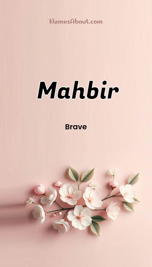 Mahbir name and meaning