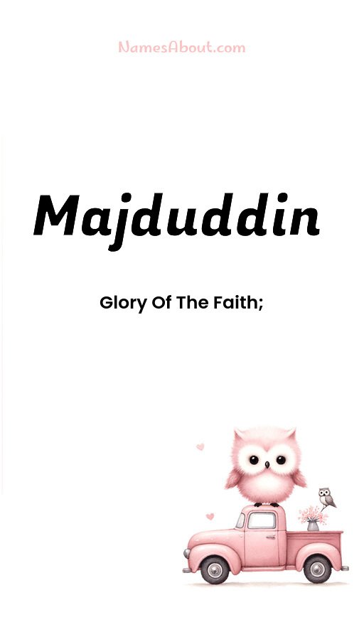Meaning of Majduddin 