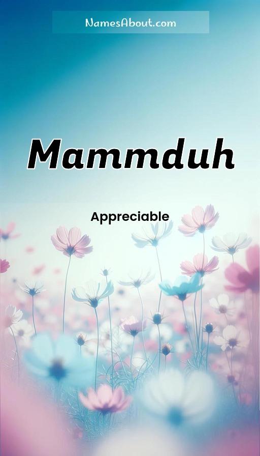 Meaning of Mammduh