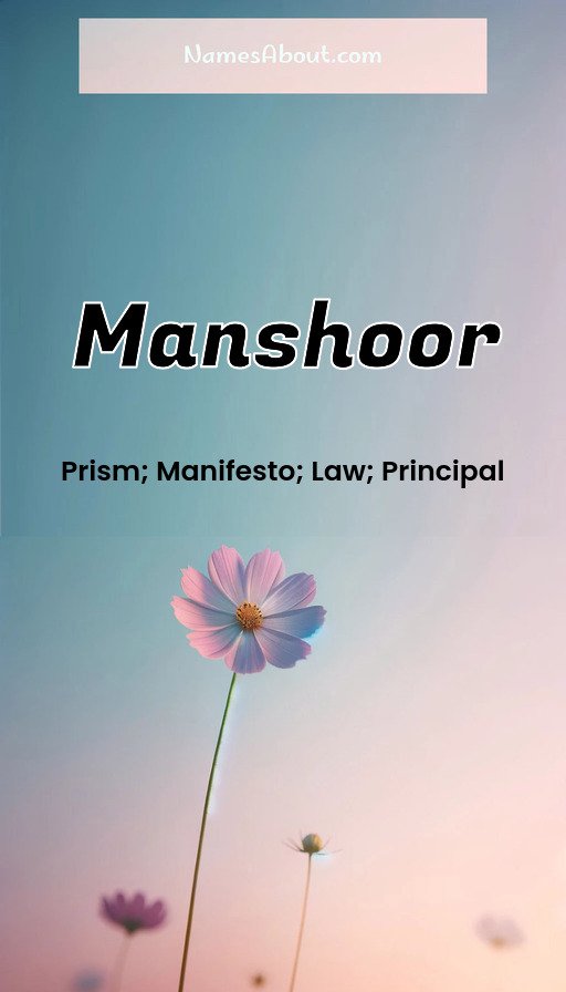 Meaning of Manshoor