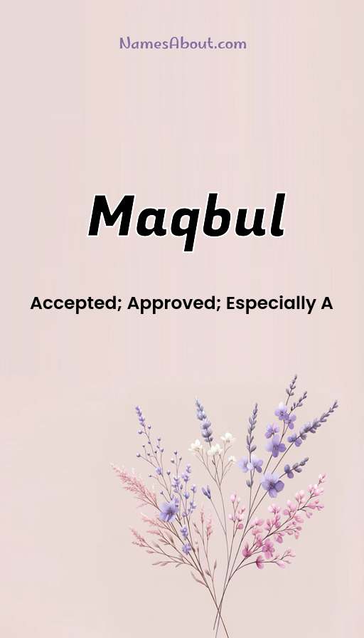 Meaning of Maqbul