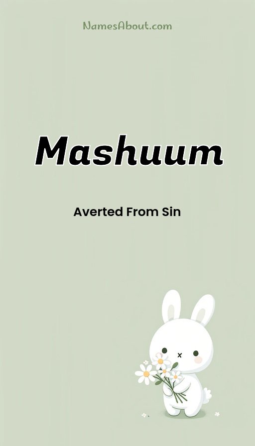 Meaning of Mashuum