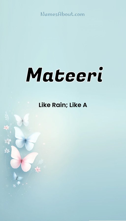 Meaning of Mateeri