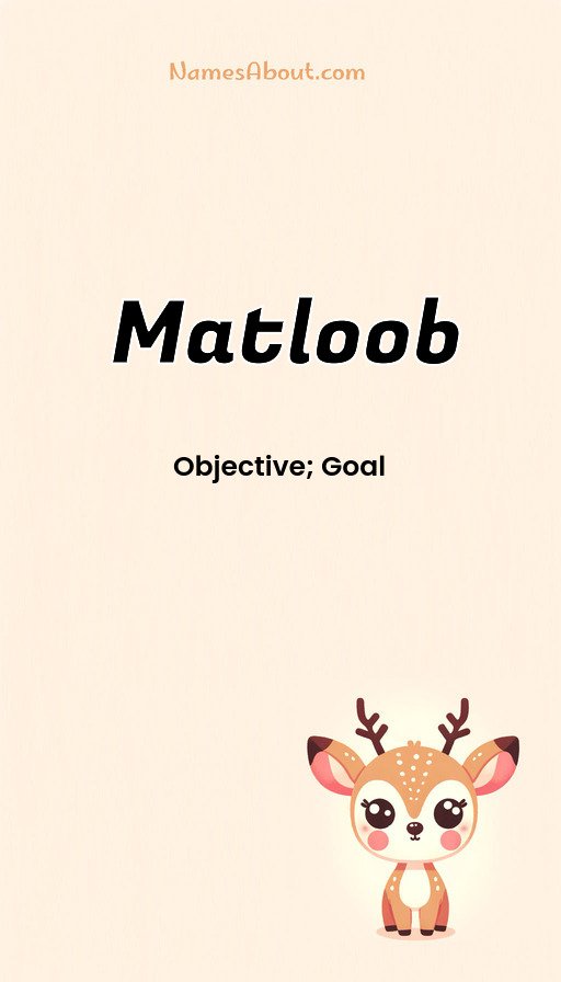Meaning of Matloob
