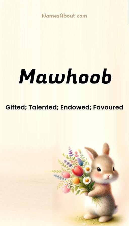 Meaning of Mawhoob