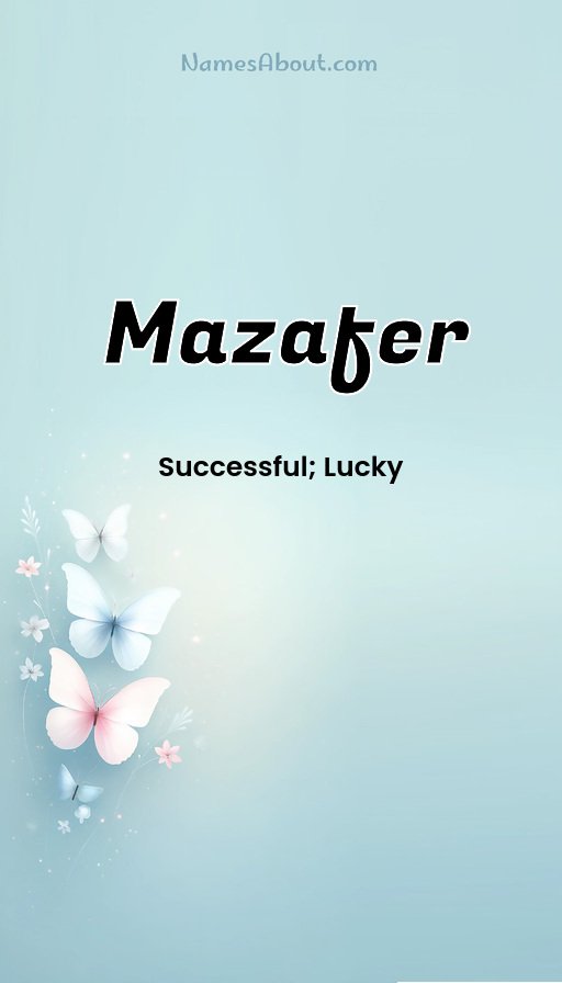 Meaning of Mazafer