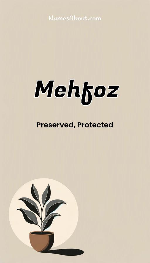 Mehfoz name and meaning