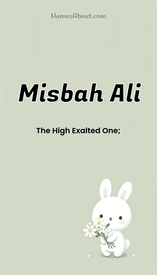 Meaning of Misbah ali