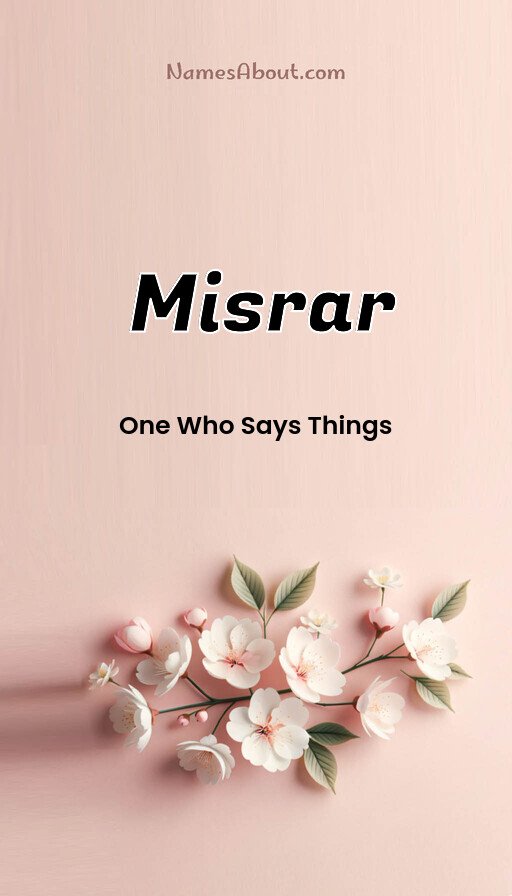 Meaning of Misrar