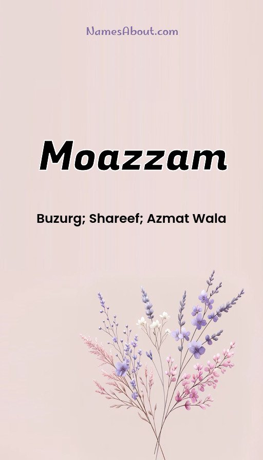 Meaning of Moazzam