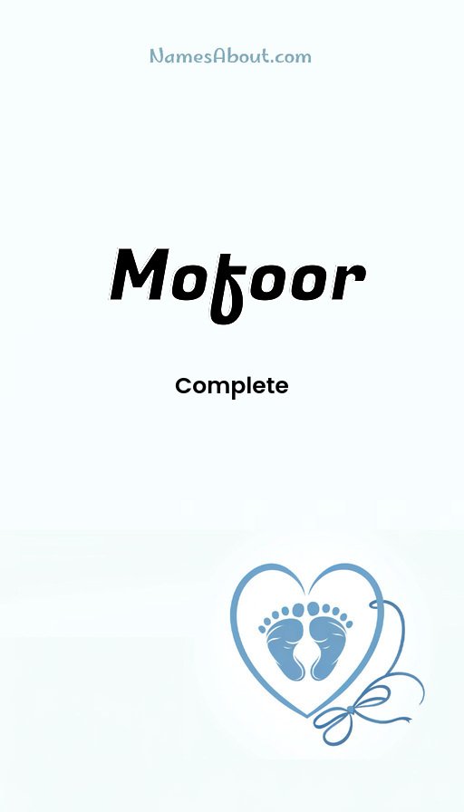 Meaning of Mofoor