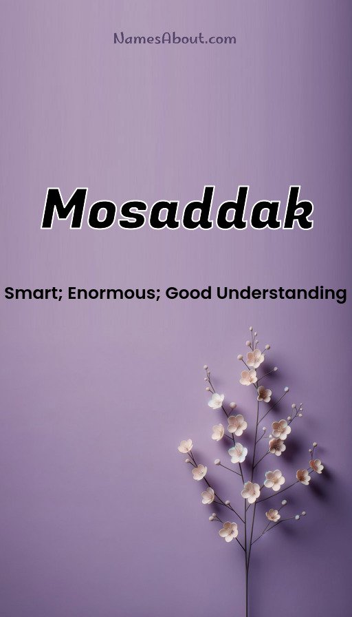 Meaning of Mosaddak