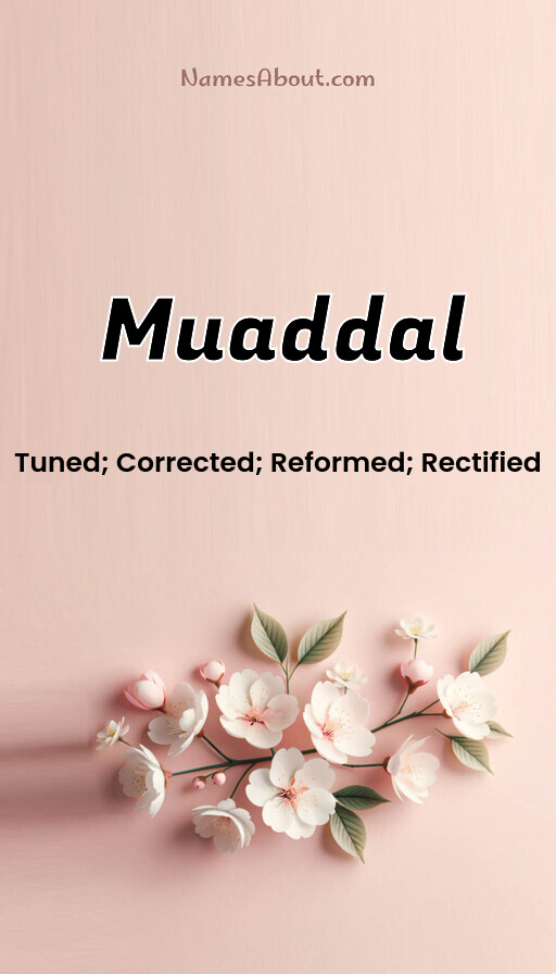 Meaning of Muaddal