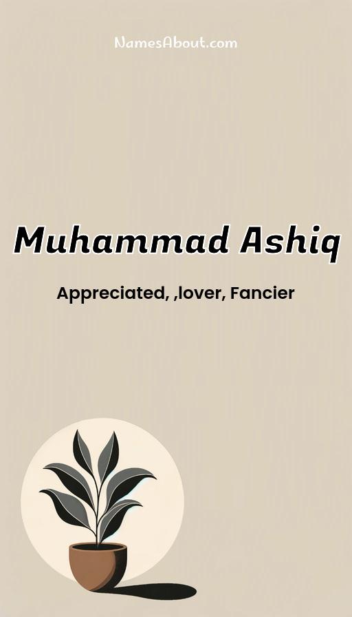 Muhammad Ashiq name and meaning