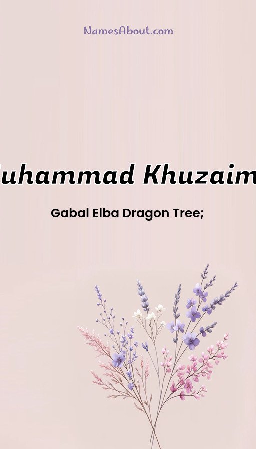 Meaning of Muhammad khuzaima