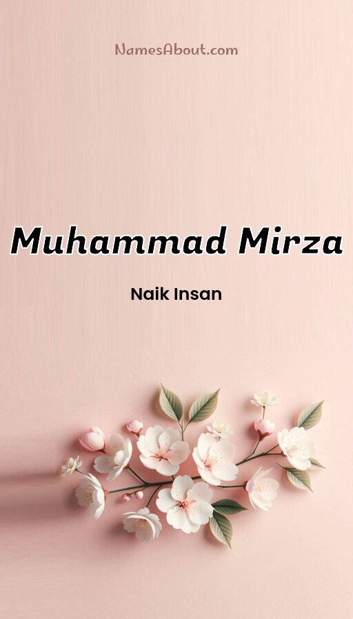 Meaning of Muhammad mirza
