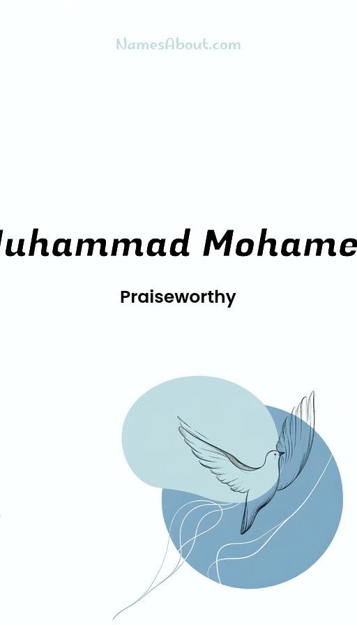 Muhammad Mohamed name and meaning