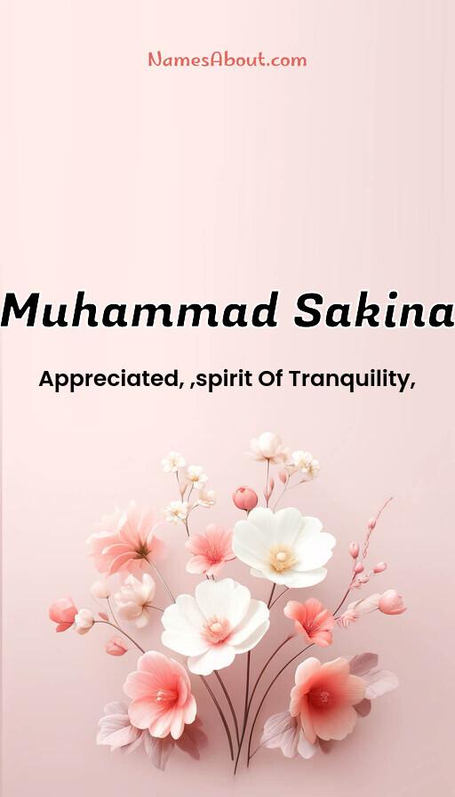 Muhammad Sakina name and meaning