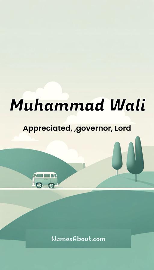 Muhammad Wali name and meaning