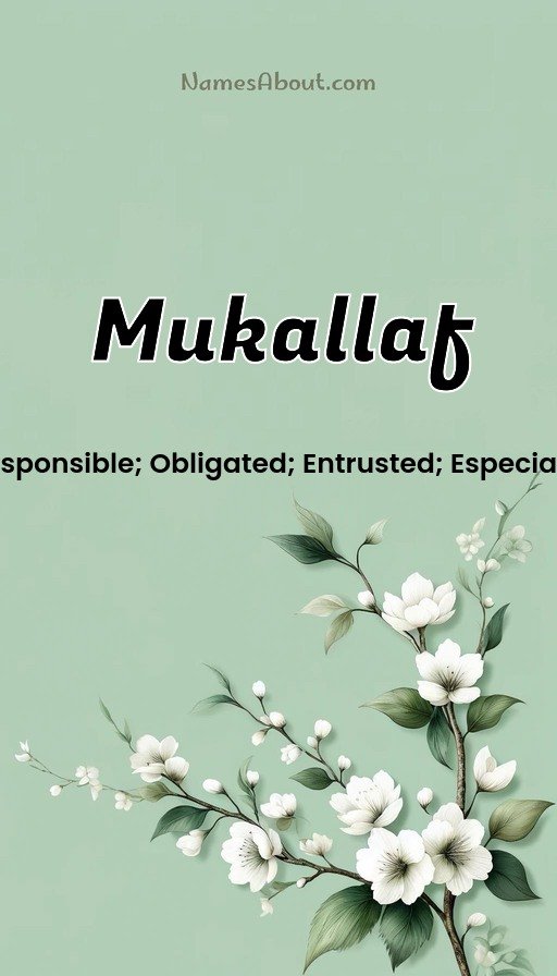 Meaning of Mukallaf