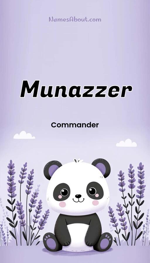 Munazzer name and meaning