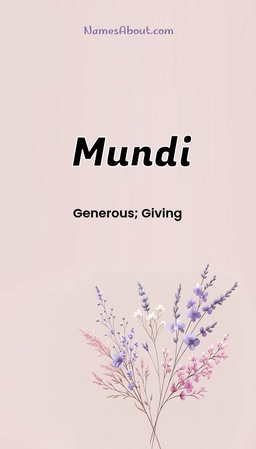 Meaning of Mundi