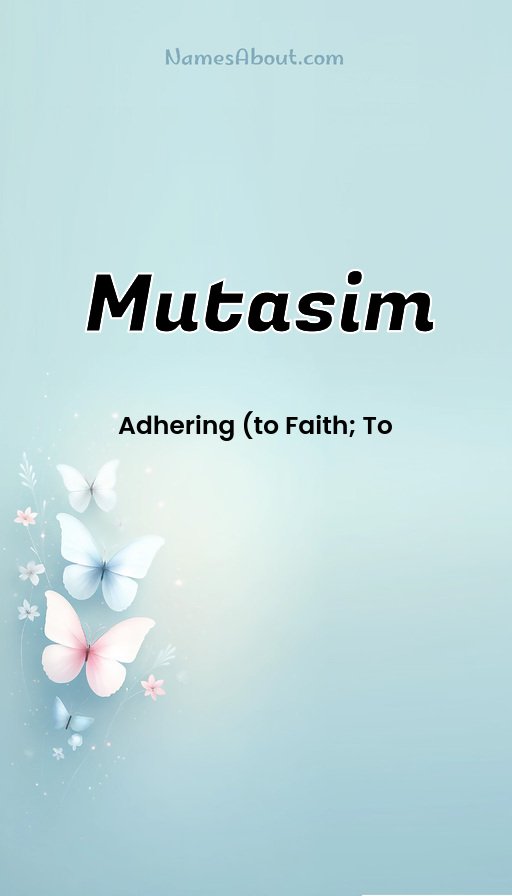Meaning of Mutasim