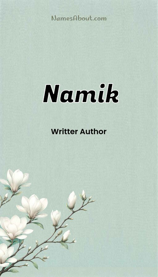 Meaning of Namik