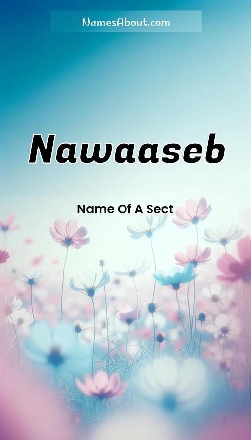 Nawaaseb name and meaning