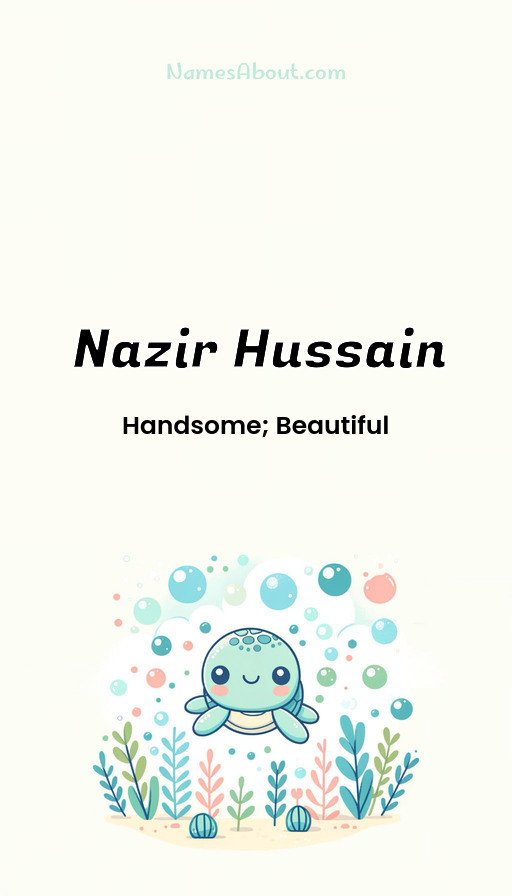 Meaning of Nazir hussain