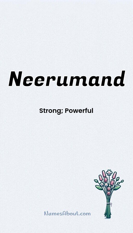 Meaning of Neerumand