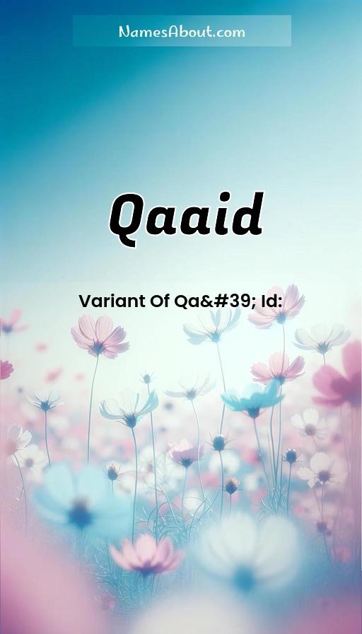 Illustration of Qaaid