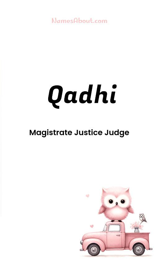 Illustration of Qadhi