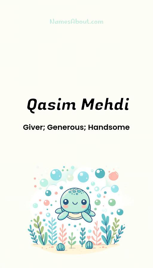 Qasim Mehdi name and meaning